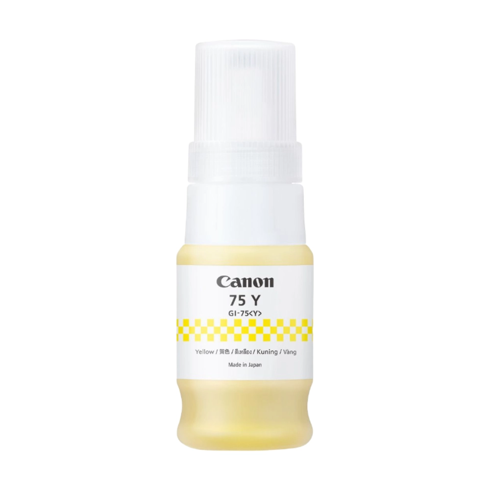 Canon 75 Yellow Inkjet Ink Bottle 40ml view 2